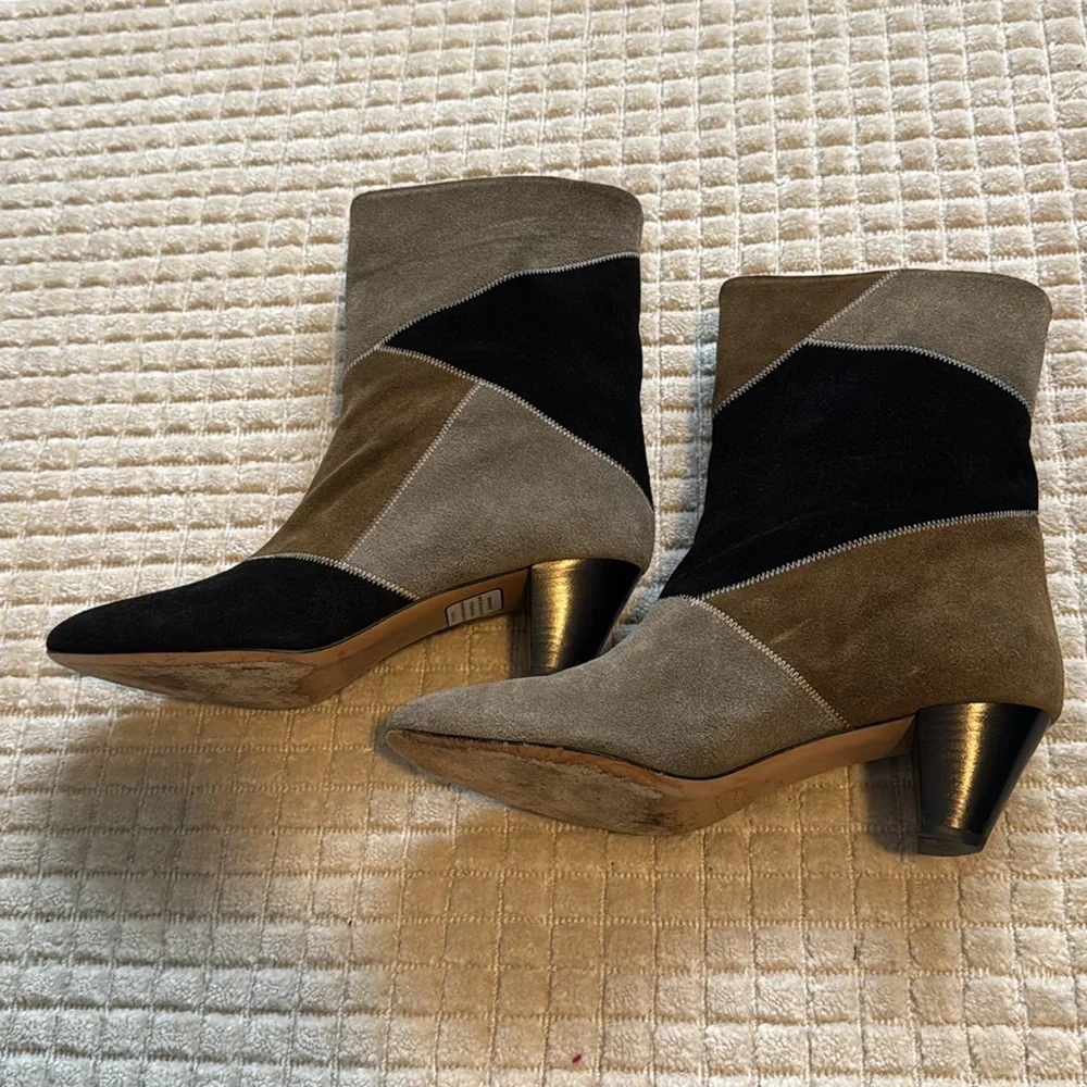 Isabel Marant suede patchwork boots 39 - Picture 3 of 6